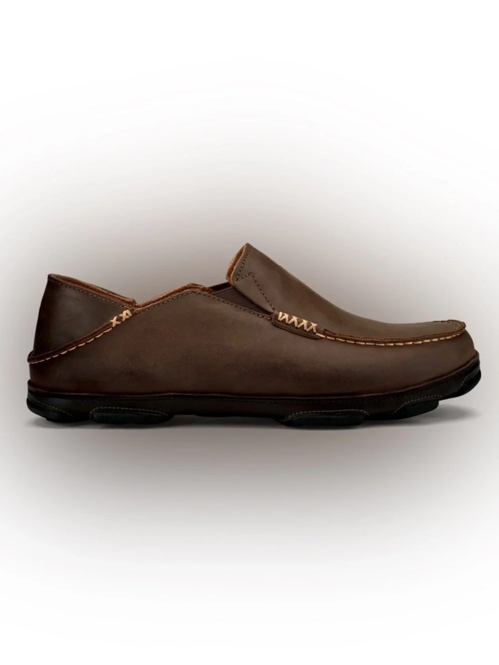 Olukai Moloā Men's Leather Slip-On Shoes